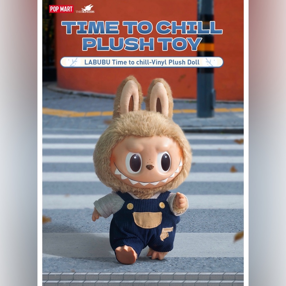 Authentic new in box Time to Chill plush Labubu